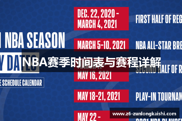 NBA赛季时间表与赛程详解